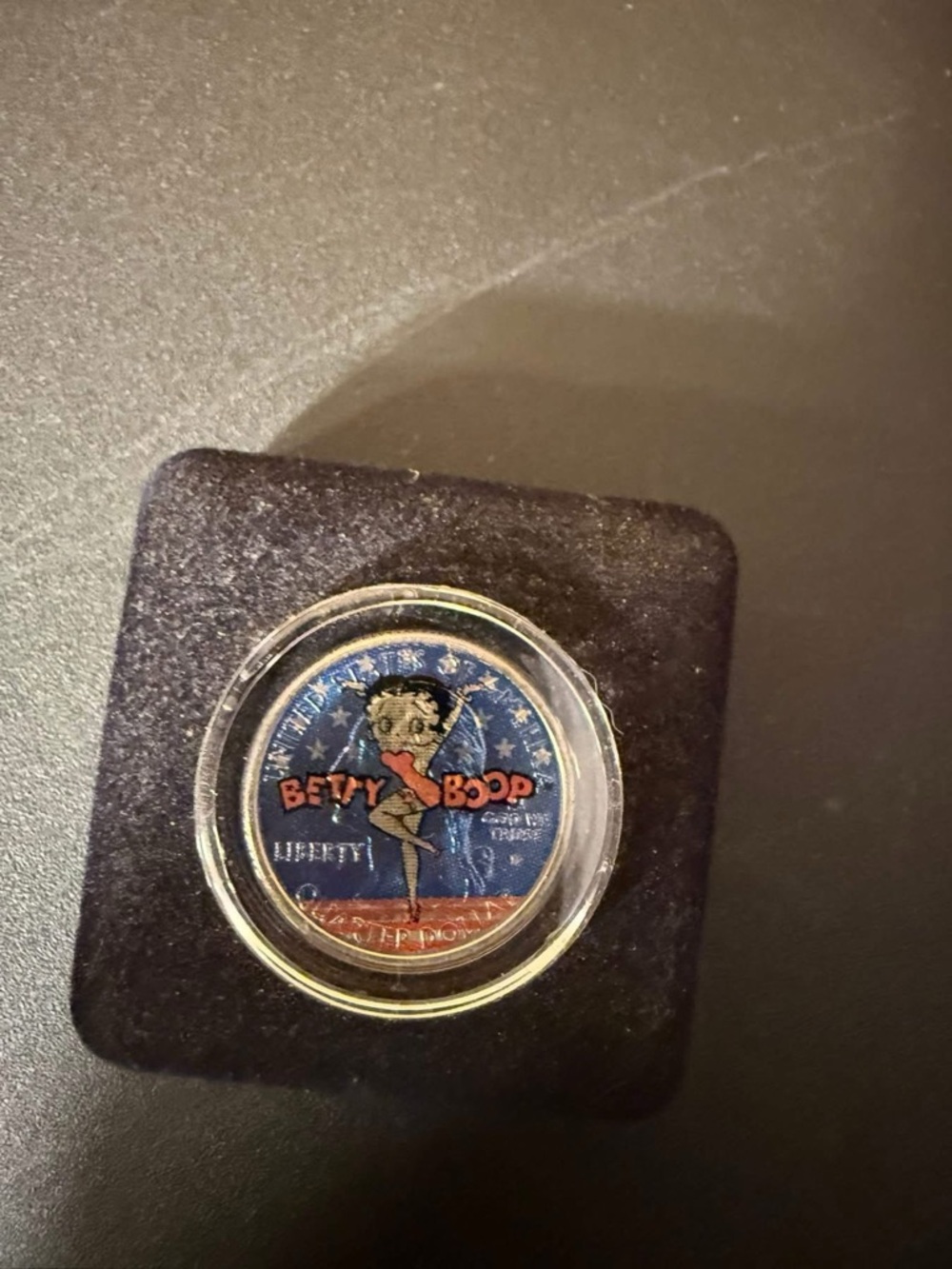 Betty Boop Blue and Red Collectible Coin